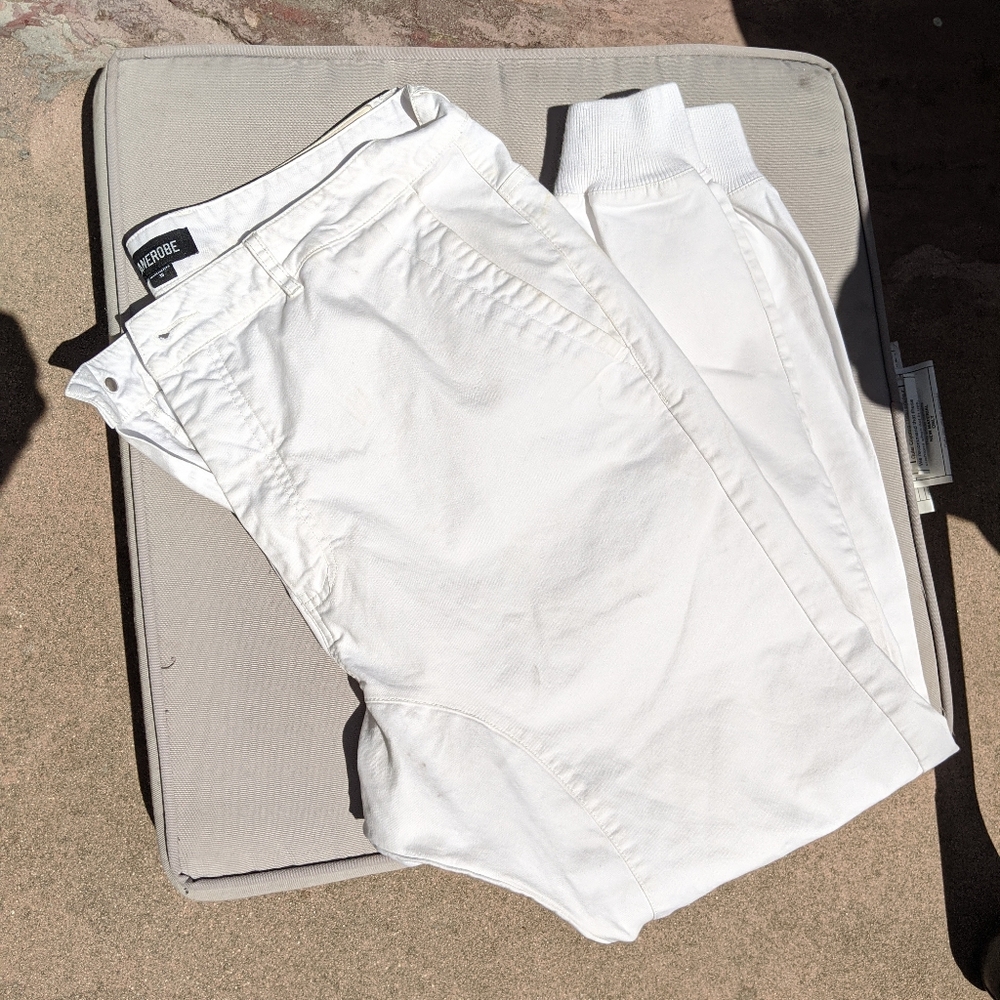 Zanerobe white jogger